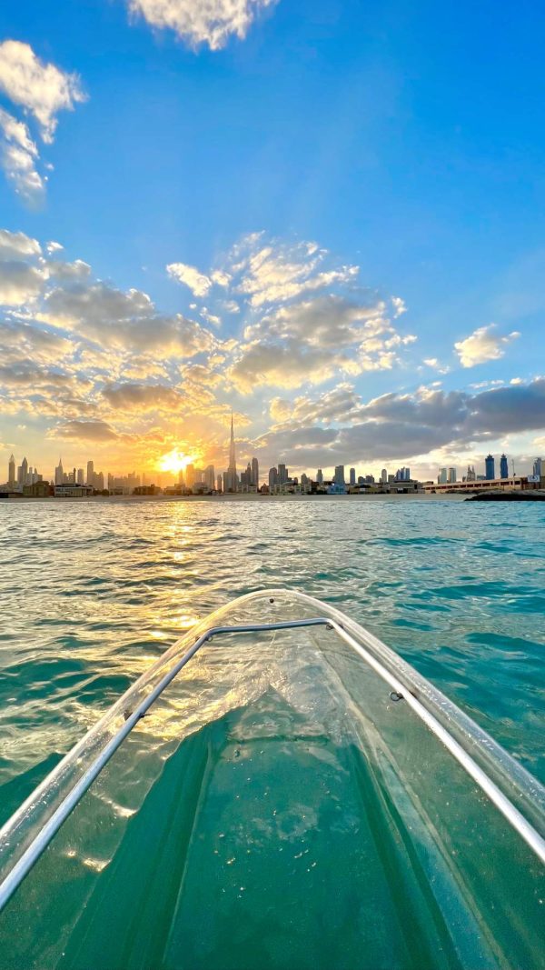 Clear kayaks in Dubai