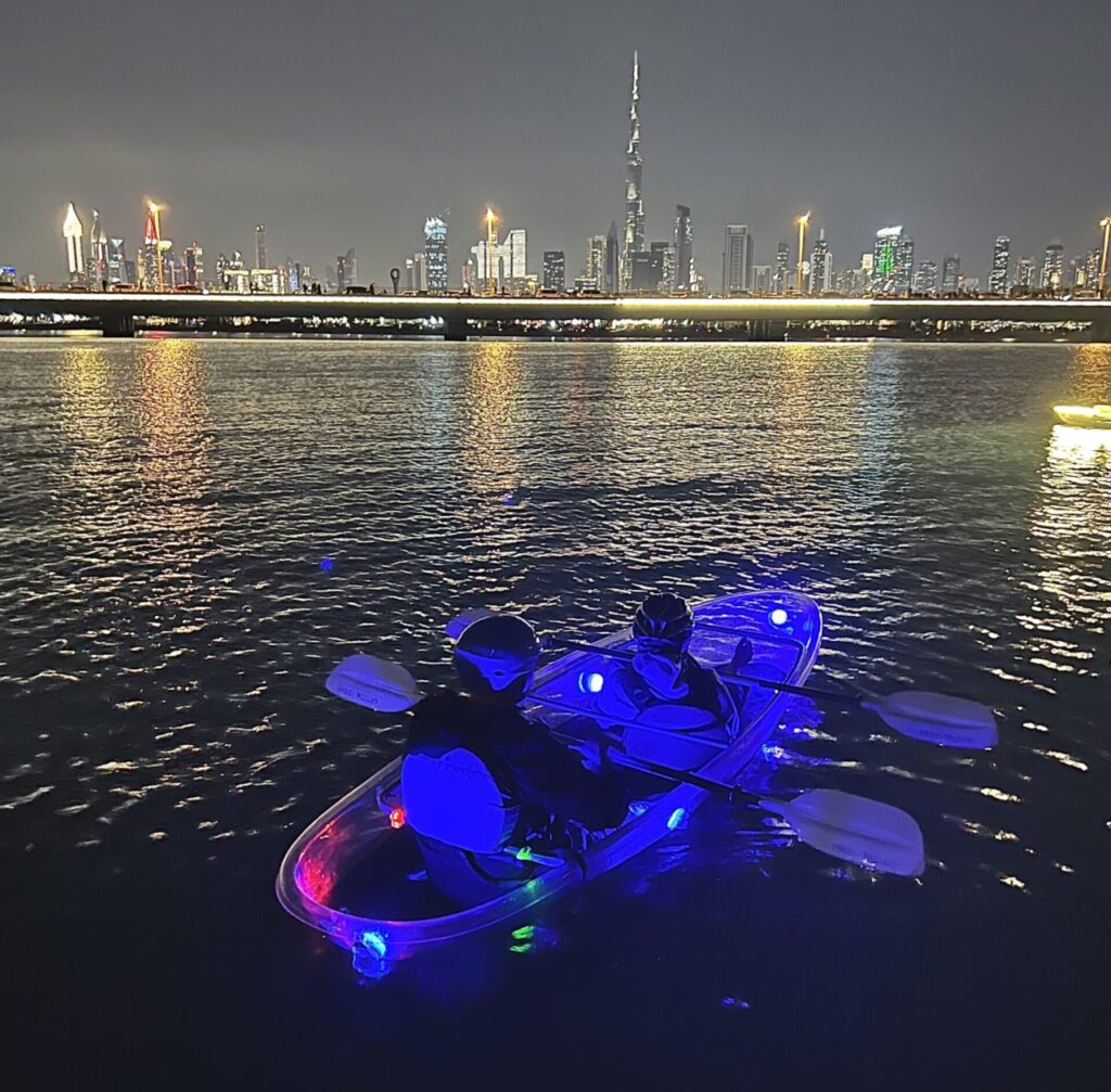 Night kayaking in dubai