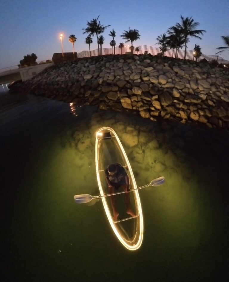 Night kayak activity