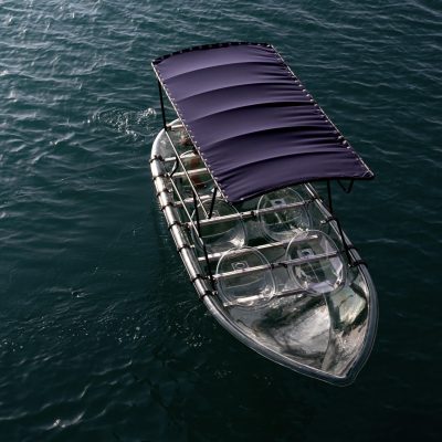 Crystal clear boat